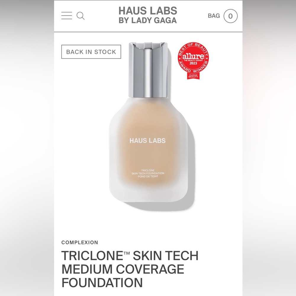 NWT Haus Labs by Lady Gaga foundation shade 120 LIGHT WARM
